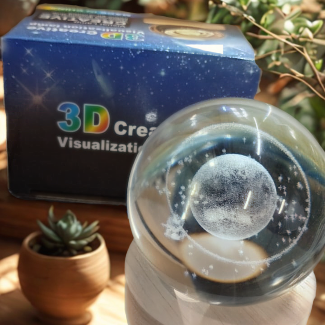 Esfera De Cristal Luz Led