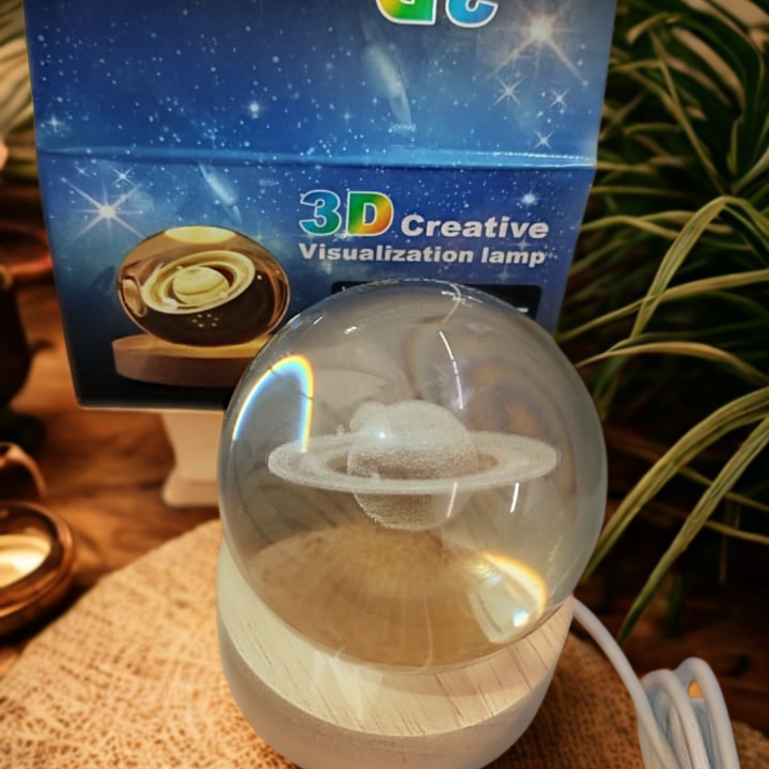 Esfera De Cristal Luz Led