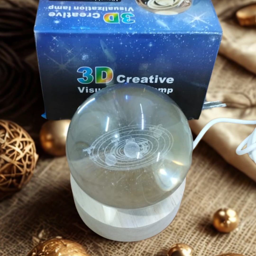 Esfera De Cristal Luz Led